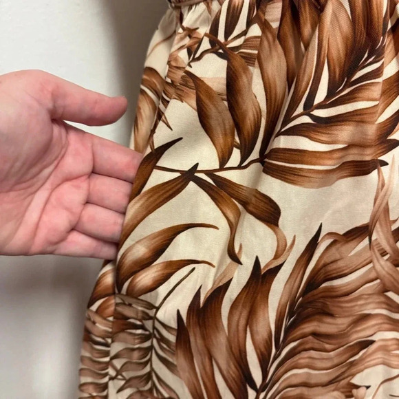 NWT $495 Autumn Adeigbo Karina Jumpsuit - Tropical Palm Resort Romper - Picture 10 of 13